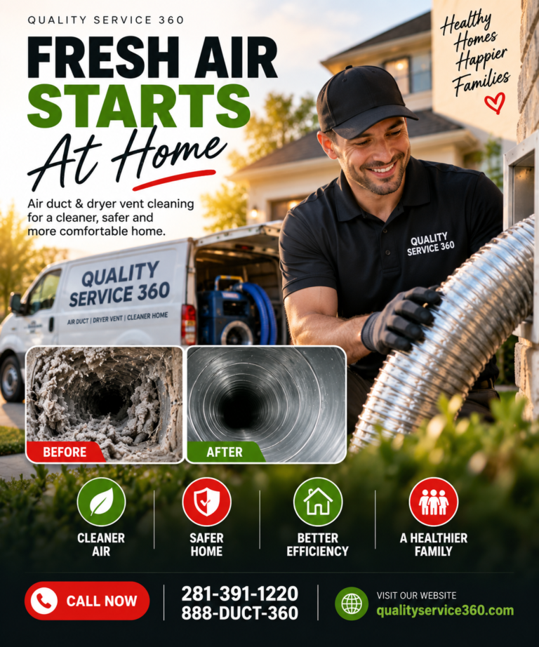 Air Duct & Dryer Vent Cleaning in Houston: Simple Home Maintenance That Matters